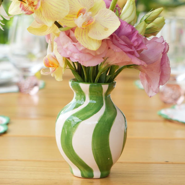 MINI VASO CERÂMICA ARTESANAL FLOWERSCAPE VERDE