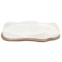 BANDEJA RETANGULAR ORGÂNICA AREIA