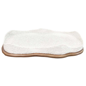 BANDEJA RETANGULAR ORGÂNICA AREIA