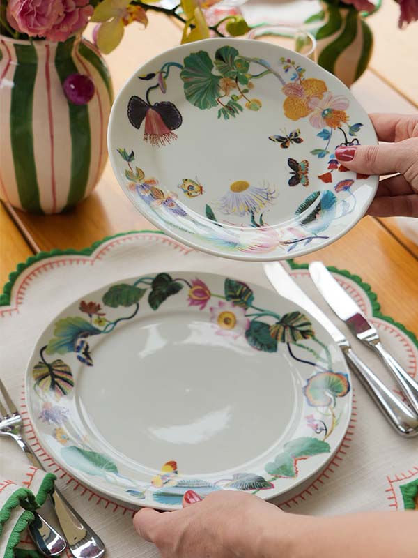 PRATO SOBREMESA DE PORCELANA FLOWERSCAPE