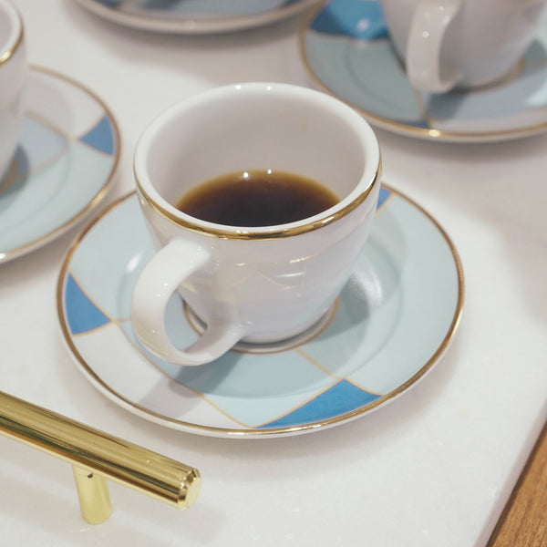 XÍCARA DE CAFÉ  PORCELANA GOLD DÉCO