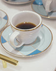 XÍCARA DE CAFÉ  PORCELANA GOLD DÉCO