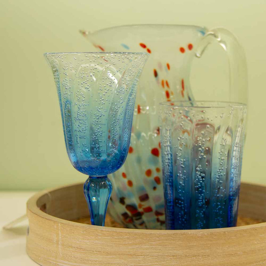 TAÇA DE ACRÍLICO DEGRADE AZUL