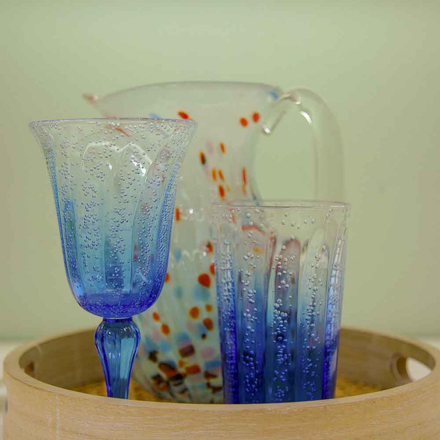 COPO LONGO DE ACRÍLICO DEGRADE AZUL