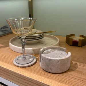 TAÇA DE VIDRO SAINT REMY AMARELO E CINZA 180ML