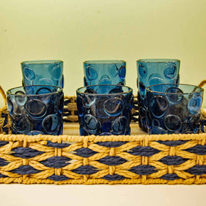 COPO DE VIDRO RIO AZUL