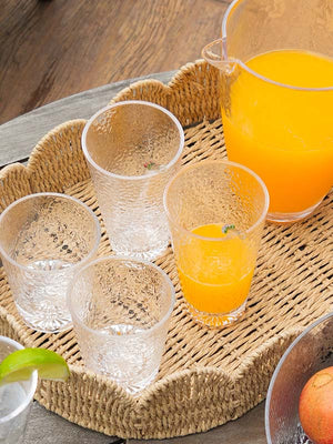 COPO BAIXO DE ACRÍLICO PRISMA TRANSPARENTE