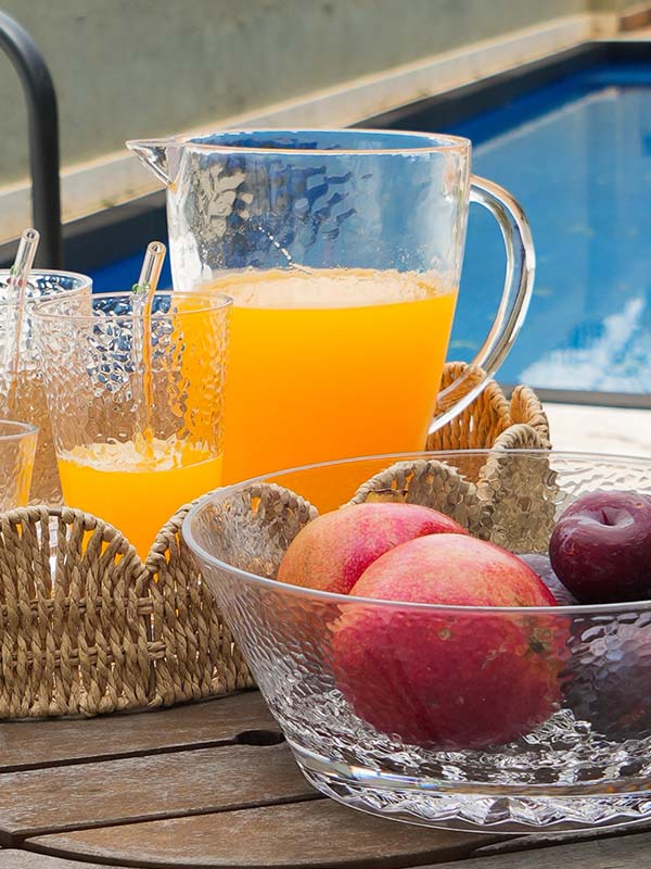 COPO ALTO DE ACRÍLICO PRISMA TRANSPARENTE