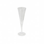 TAÇA DE CHAMPANHE EM ACRÍLICO PRISMA TRANSPARENTE