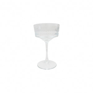 TAÇA DE CHAMPANHE EM VIDRO LAPIDADO JAZZ 260ML