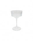 TAÇA DE CHAMPANHE EM VIDRO LAPIDADO JAZZ 260ML