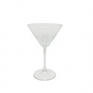 TAÇA DE MARTINI EM VIDRO LAPIDADO JAZZ 220ML