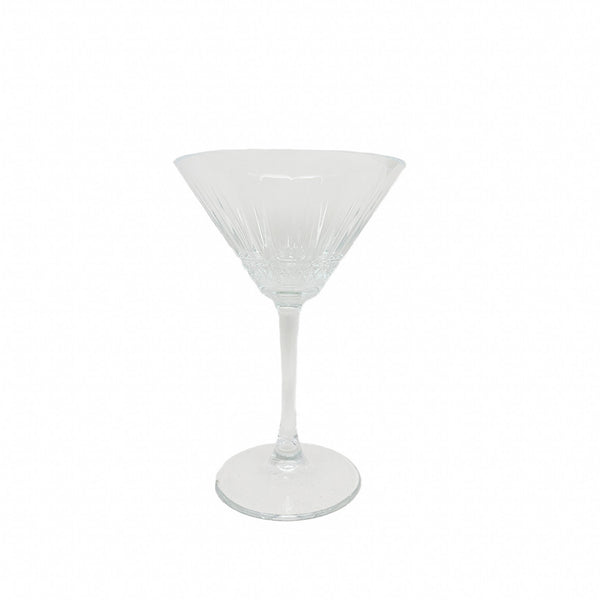 TAÇA DE MARTINI EM VIDRO LAPIDADO JAZZ 220ML