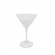 TAÇA DE MARTINI EM VIDRO LAPIDADO JAZZ 220ML