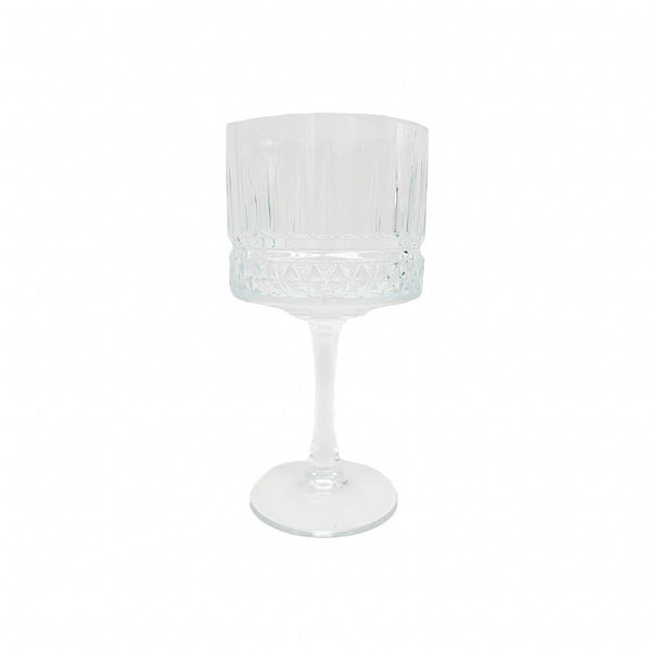 TAÇA PARA COQUETEL EM VIDRO LAPIDADO JAZZ 500ML