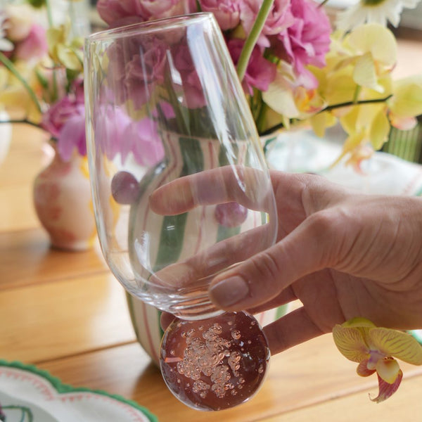 COPO DE VIDRO BOREAL ROSA 550ML