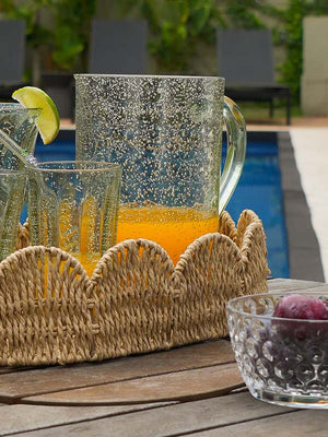 COPO DE ACRÍLICO ALTO BUBBLE VERDE 15(H) X 9