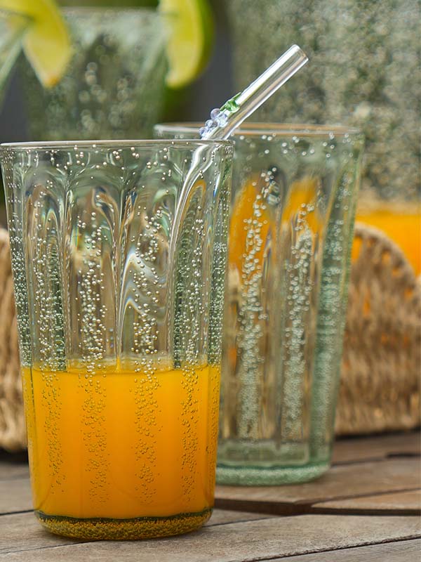 COPO DE ACRÍLICO ALTO BUBBLE VERDE 15(H) X 9