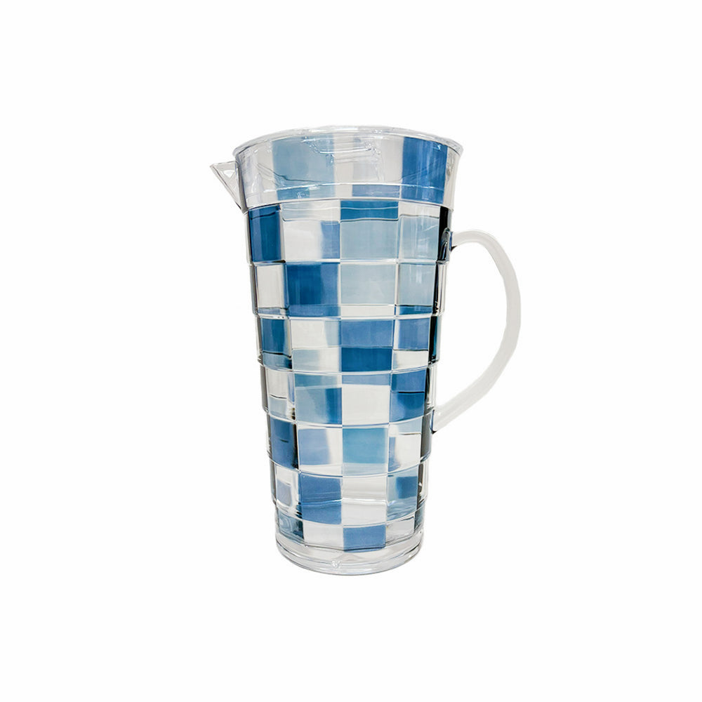 JARRA DE ACRÍLICO CHECK AZUL 1,8 LTS