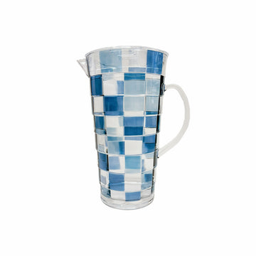 JARRA DE ACRÍLICO CHECK AZUL 1,8 LTS