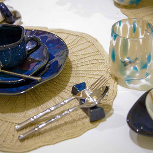 DESCANSO DE TALHER CERÂMICA AZUL