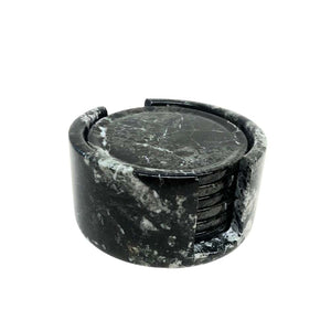 PORTA COPO DE ONIX PRETO 10CM C/6 PECAS E SUPORTE