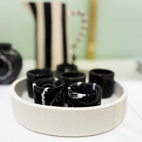 SET 2 COPOS DE SAQUÊ ONIX PRETO 5CM