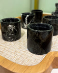 SET 2 COPOS DE SAQUÊ ONIX PRETO 5CM