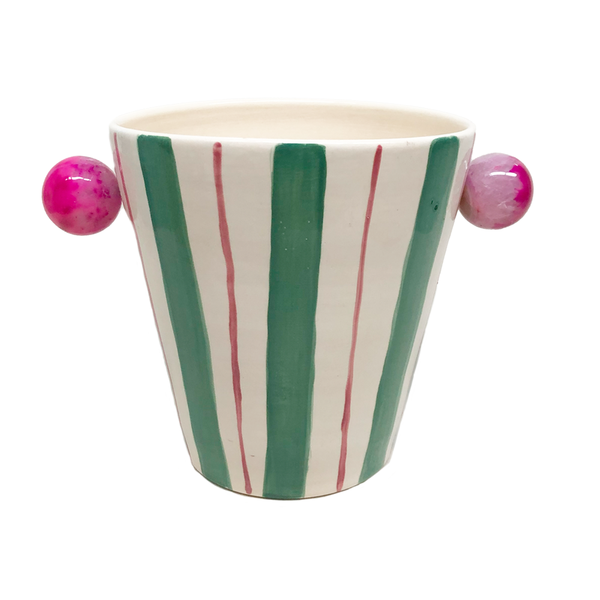 BALDE DE GELO CERÂMICA ARTESANAL AGATA VERDE