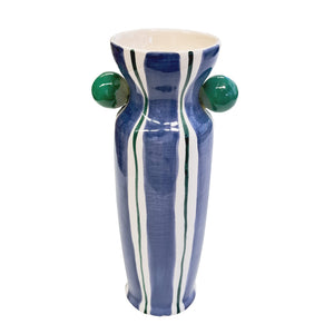 VASO CERÂMICA ARTESANAL AGATAS AZUL