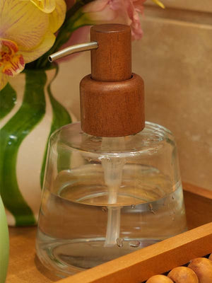 PORTA SABONETE EM VIDRO NATURA MADEIRA 10x16