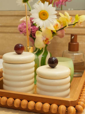 PORTA SABONETE EM VIDRO NATURA MADEIRA 10x16