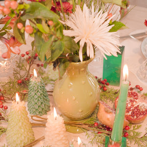 VELA ÁRVORE DE NATAL VERDE CLARO P  6 X 12(h) CM