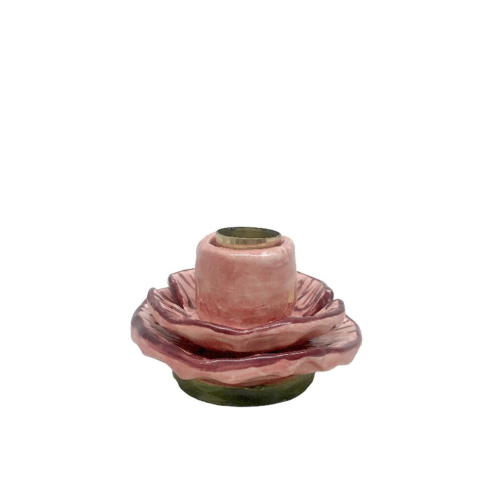 CASTIÇAL DE CERÂMICA ARTESANAL PAPOULA P