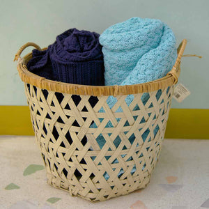 CESTO BAHIA BRANCO M 32 X 41(H) CM