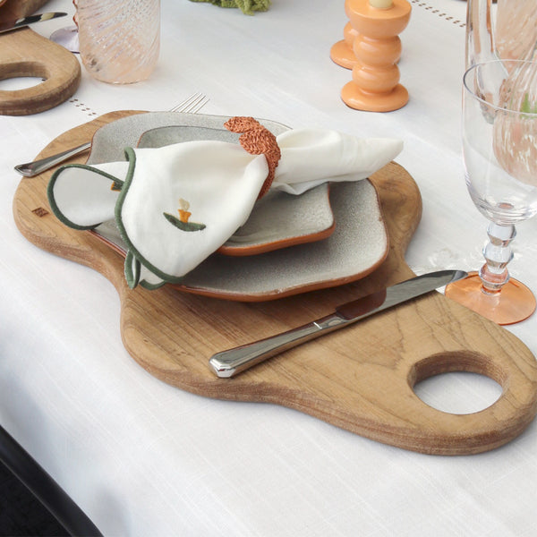 TÁBUA DE MADEIRA TAUARI ORGÂNICA G