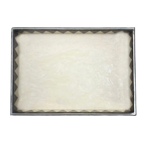 BANDEJA MOSAICO SOLARIS MARFIM E FENDI 33x23CM