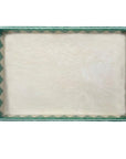 BANDEJA MOSAICO SOLARIS MARFIM E VERDE 33x23CM