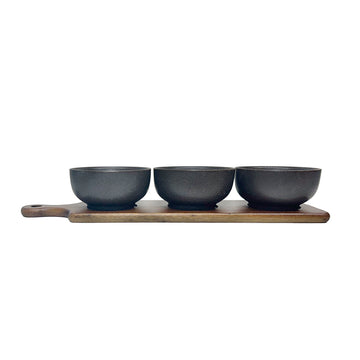 PETISQUEIRA EM CERAMICA E MADEIRA RUSTIC