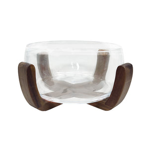 TRAVESSA MULTIUSO VIDRO E MADEIRA ESSENTIAL M