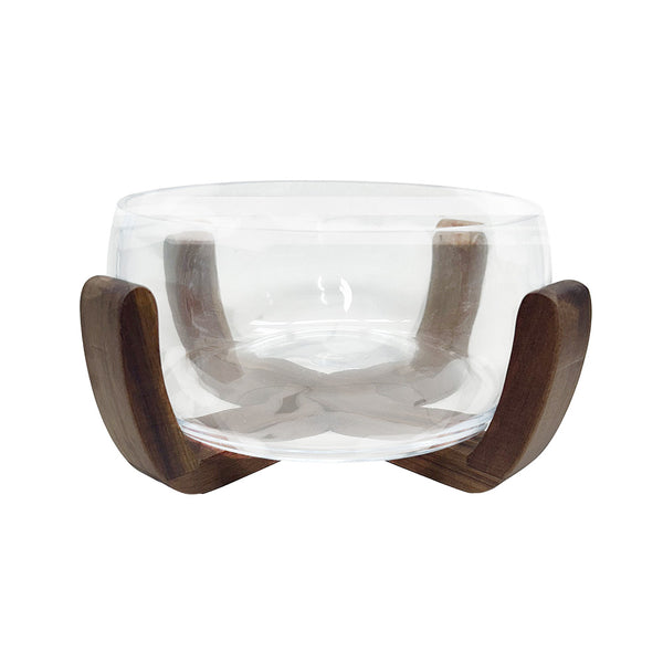 TRAVESSA MULTIUSO VIDRO E MADEIRA ESSENTIAL M