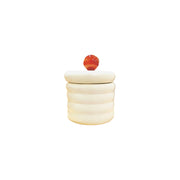 POTE CERÂMICA ARTESANAL COM ÁGATA NATURAL 10CM
