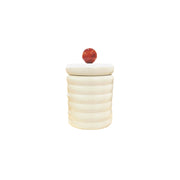 POTE CERÂMICA ARTESANAL COM ÁGATA NATURAL 15CM