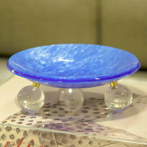 BOWL CRISTAL AZUL 23CM
