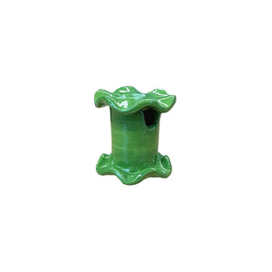 AÇUCAREIRO CERÂMICA ARTESANAL BABADO VERDE
