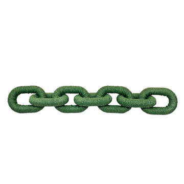 CORDÃO DE MESA CORRENTE EM ELOS VERDE 70CM
