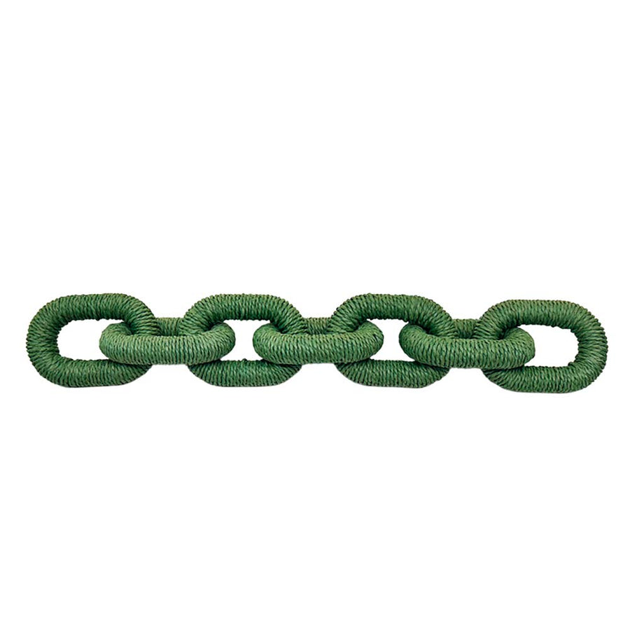 CORDÃO DE MESA CORRENTE EM ELOS VERDE 70CM