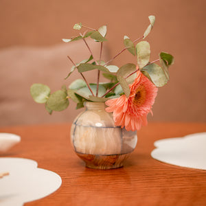 VASO DE ONIX QUADRICULADO AZUL 10CM