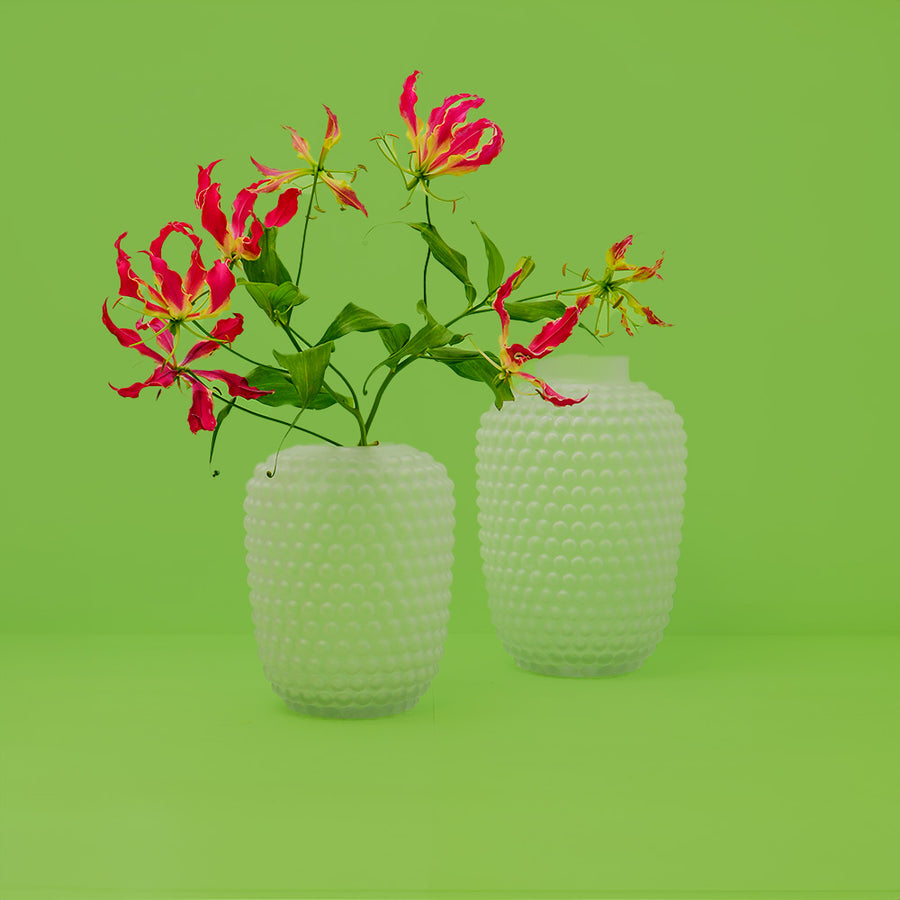VASO DE VIDRO ORBE FOSCO 33X17X17