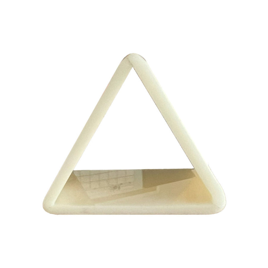 Porta Guardanapo de Acrílico Triangle Marfim